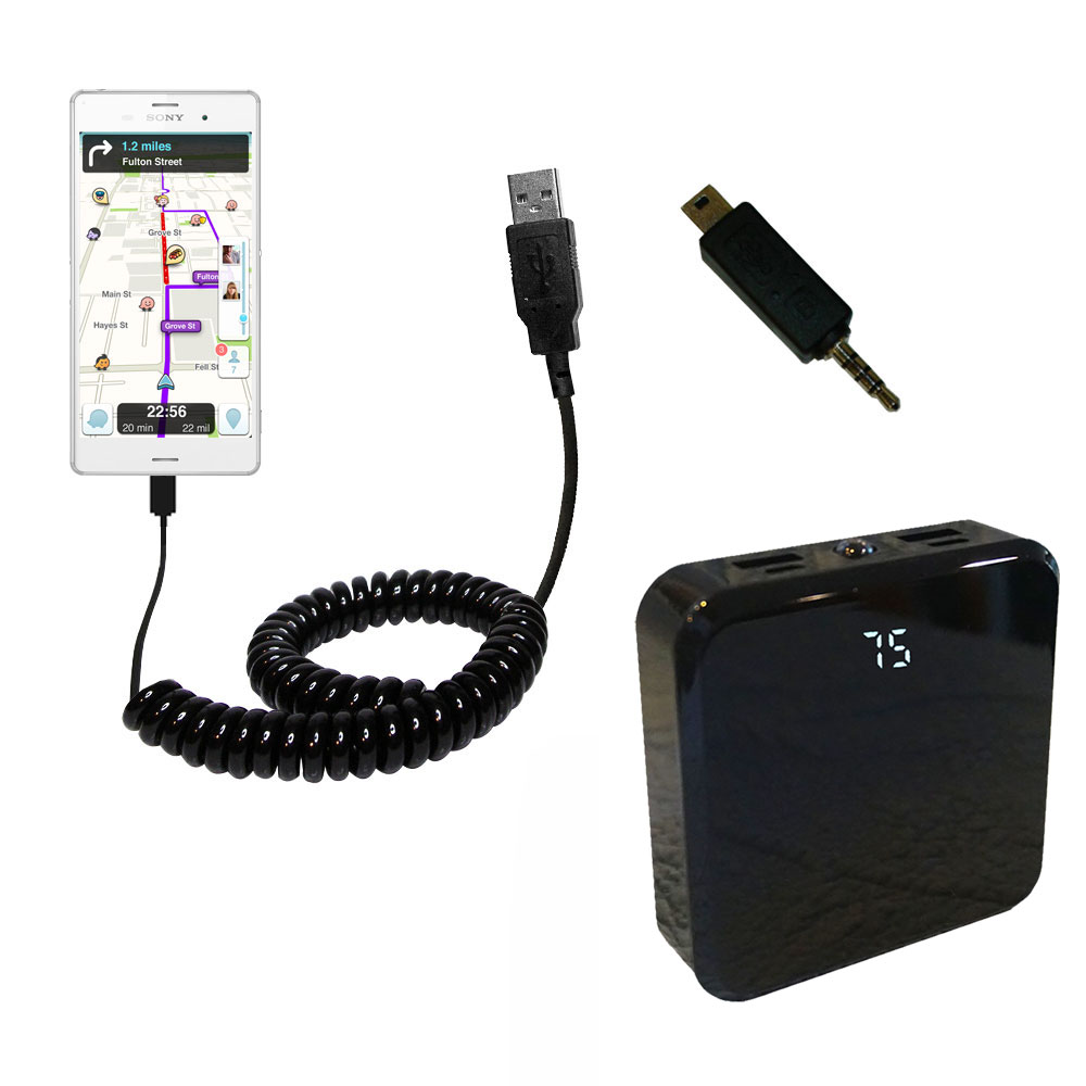 Rechargeable Pack Charger compatible with the Sony Xperia Z3 Compact