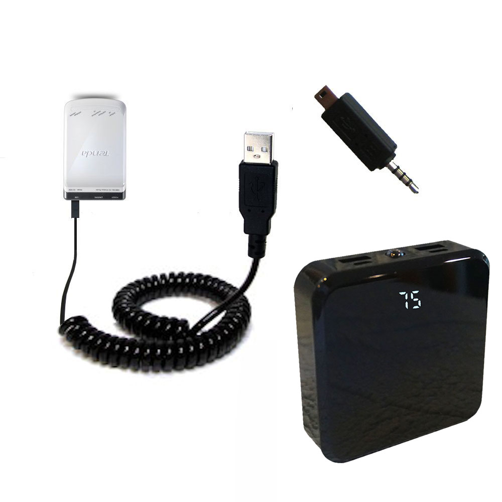 Rechargeable Pack Charger compatible with the Tenda 3G150M Portable Router