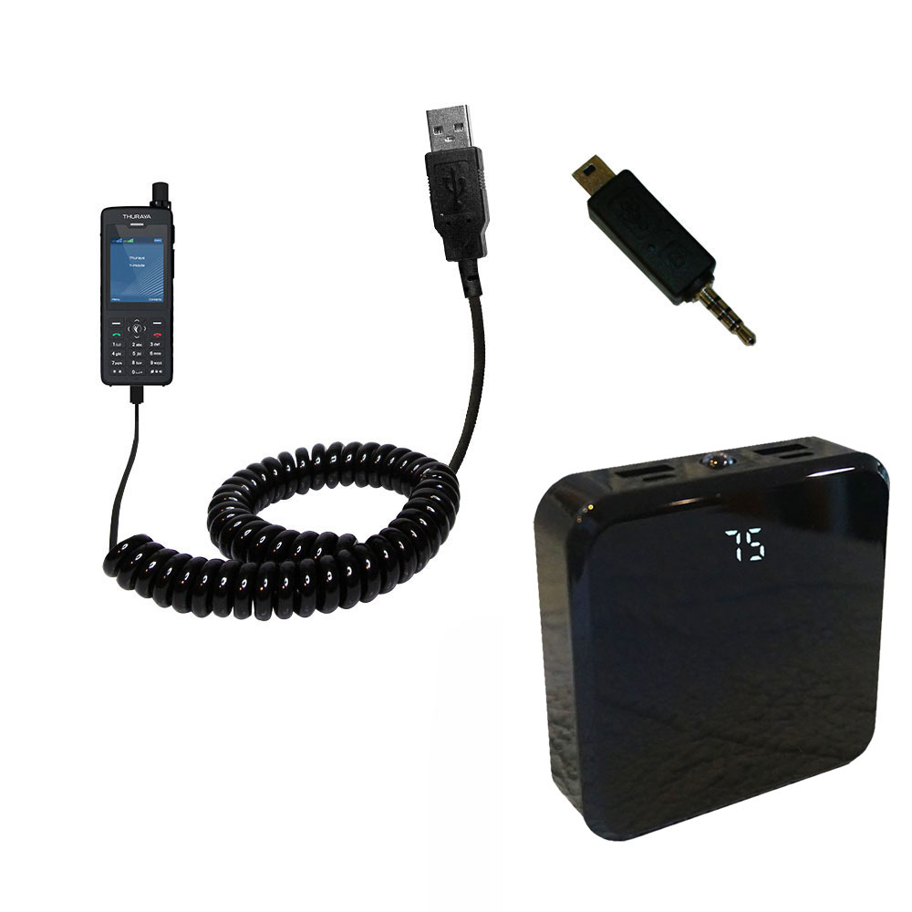Gomadic High Capacity Rechargeable External Battery Pack suitable for the Thuraya XT Dual / XT Pro