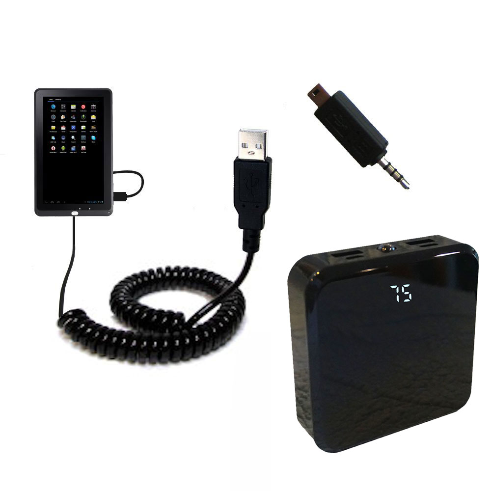Rechargeable Pack Charger compatible with the Tivax MITRAVELER 10C3 10C2 10R2 97C4 7D-4A 7D-1A