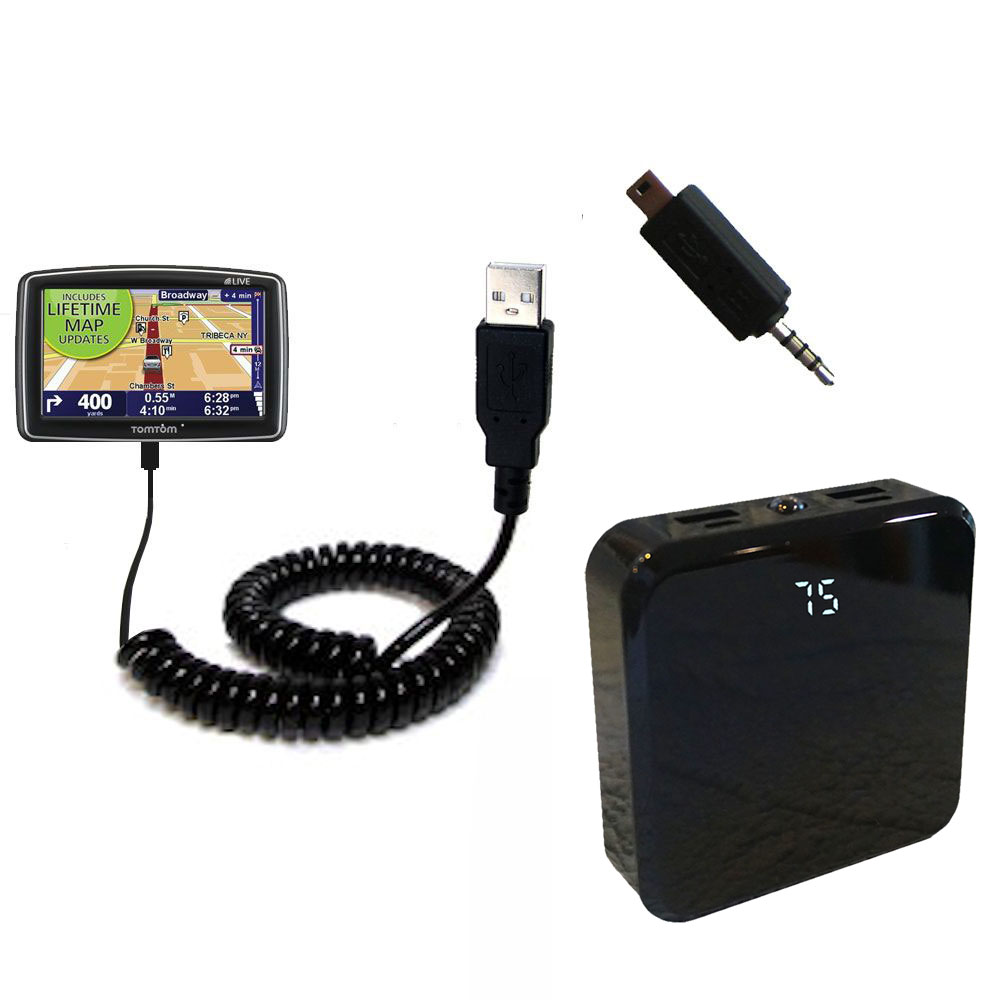 Rechargeable Pack Charger compatible with the TomTom XL 340S