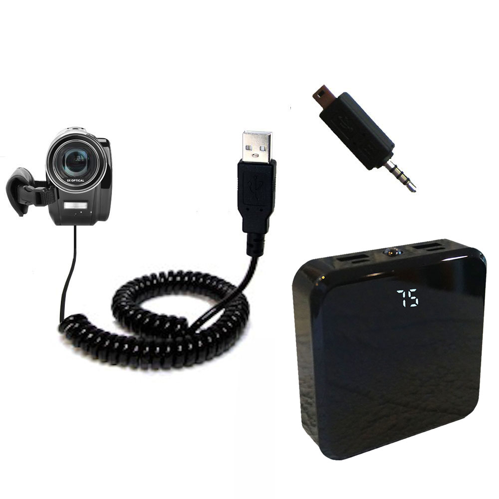 Rechargeable Pack Charger compatible with the Toshiba CAMILEO H30 HD Camcorder