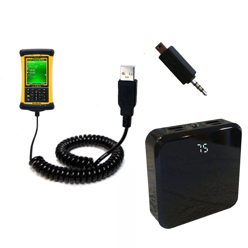Rechargeable Pack Charger compatible with the Trimble Nomad 900 GLC GLE GXE