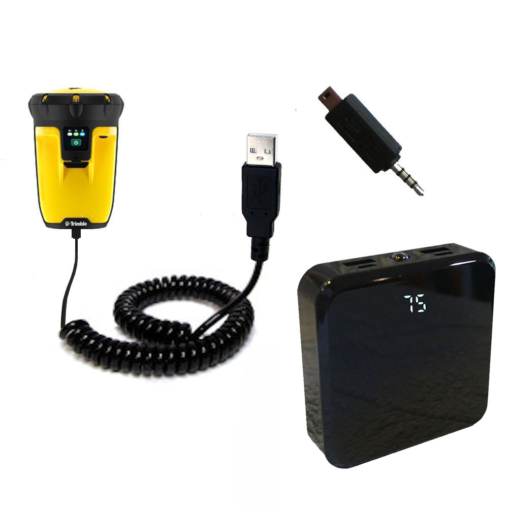 Rechargeable Pack Charger compatible with the Trimble Pro 6H 6T