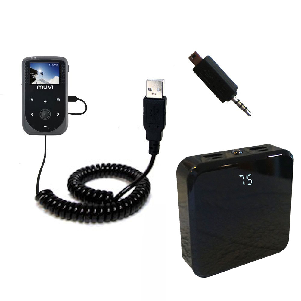 Rechargeable Pack Charger compatible with the Veho Muvi HD VCC-005