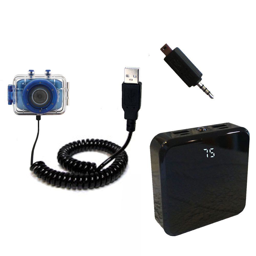Rechargeable Pack Charger compatible with the Vivitar DVR 785HD