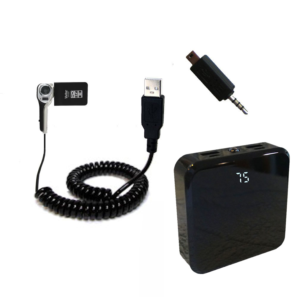 Rechargeable Pack Charger compatible with the Vivitar DVR 850W