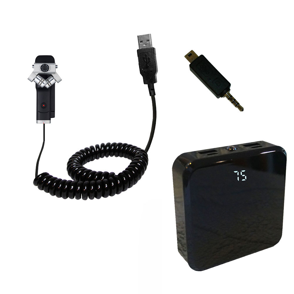 Rechargeable Pack Charger compatible with the Zoom Q8 Handy Video Recorder