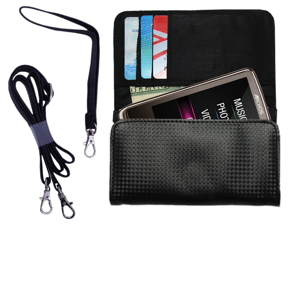 Purse Handbag Case for the Archos 3Cam Vision  - Color Options Blue Pink White Black and Red
