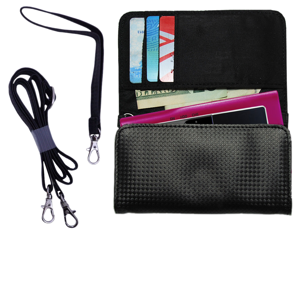 Purse Handbag Case for the Archos Gmini XS 100  - Color Options Blue Pink White Black and Red