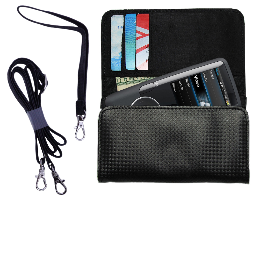 Purse Handbag Case for the Coby MP707 Video MP3 Player  - Color Options Blue Pink White Black and Red