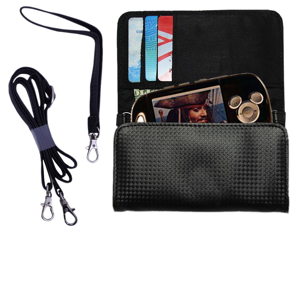 Purse Handbag Case for the Disney Pirates of the Caribbean Mix Stick MP3 Player DS17033  - Color Options Blue Pink White Black and Red