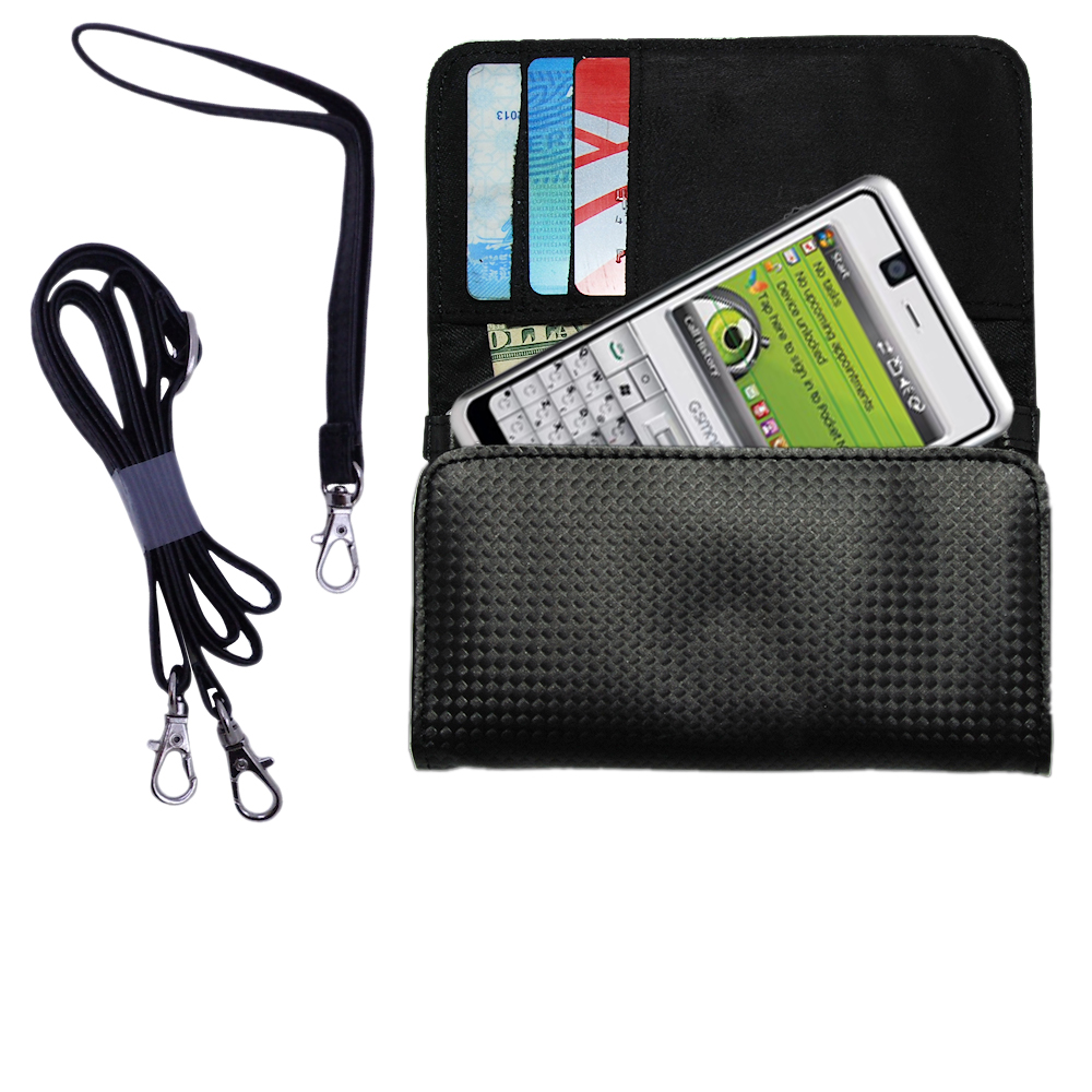 Purse Handbag Case for the Gigabyte GSmart Q60  - Color Options Blue Pink White Black and Red