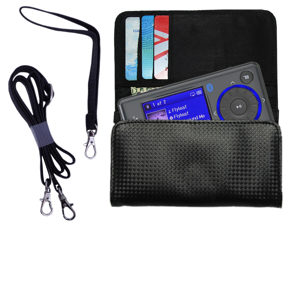 Purse Handbag Case for the Insignia 2GB MP3 Player  - Color Options Blue Pink White Black and Red