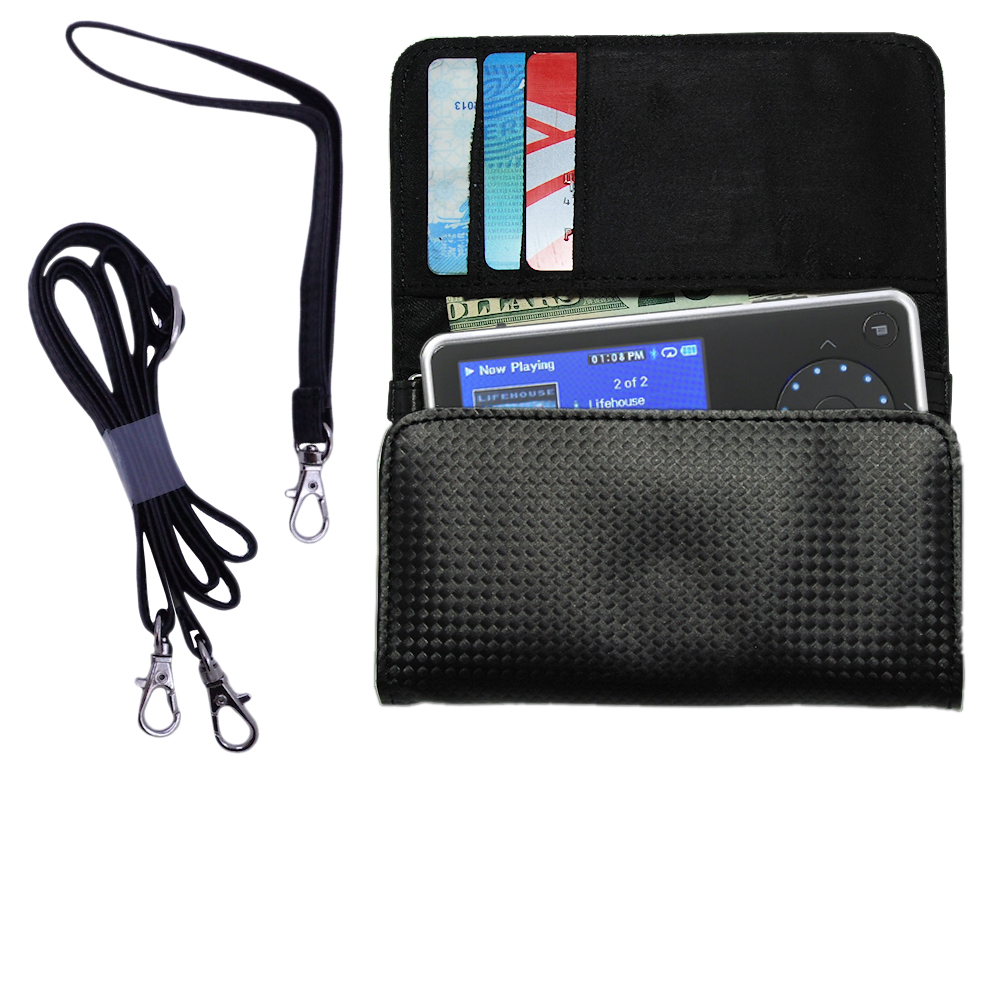 Purse Handbag Case for the Insignia Sport 2GB MP3 Player  - Color Options Blue Pink White Black and Red