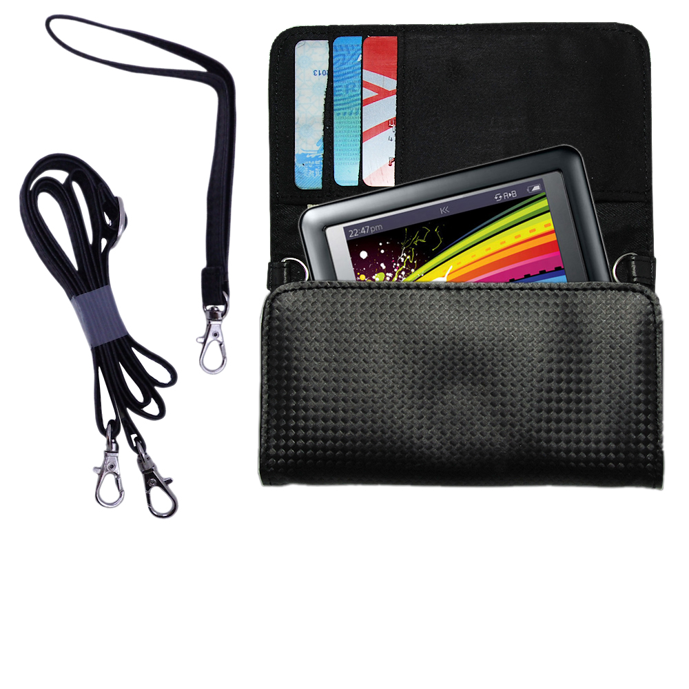 Purse Handbag Case for the iRiver Clix 2 (Clix2 / U20)  - Color Options Blue Pink White Black and Red