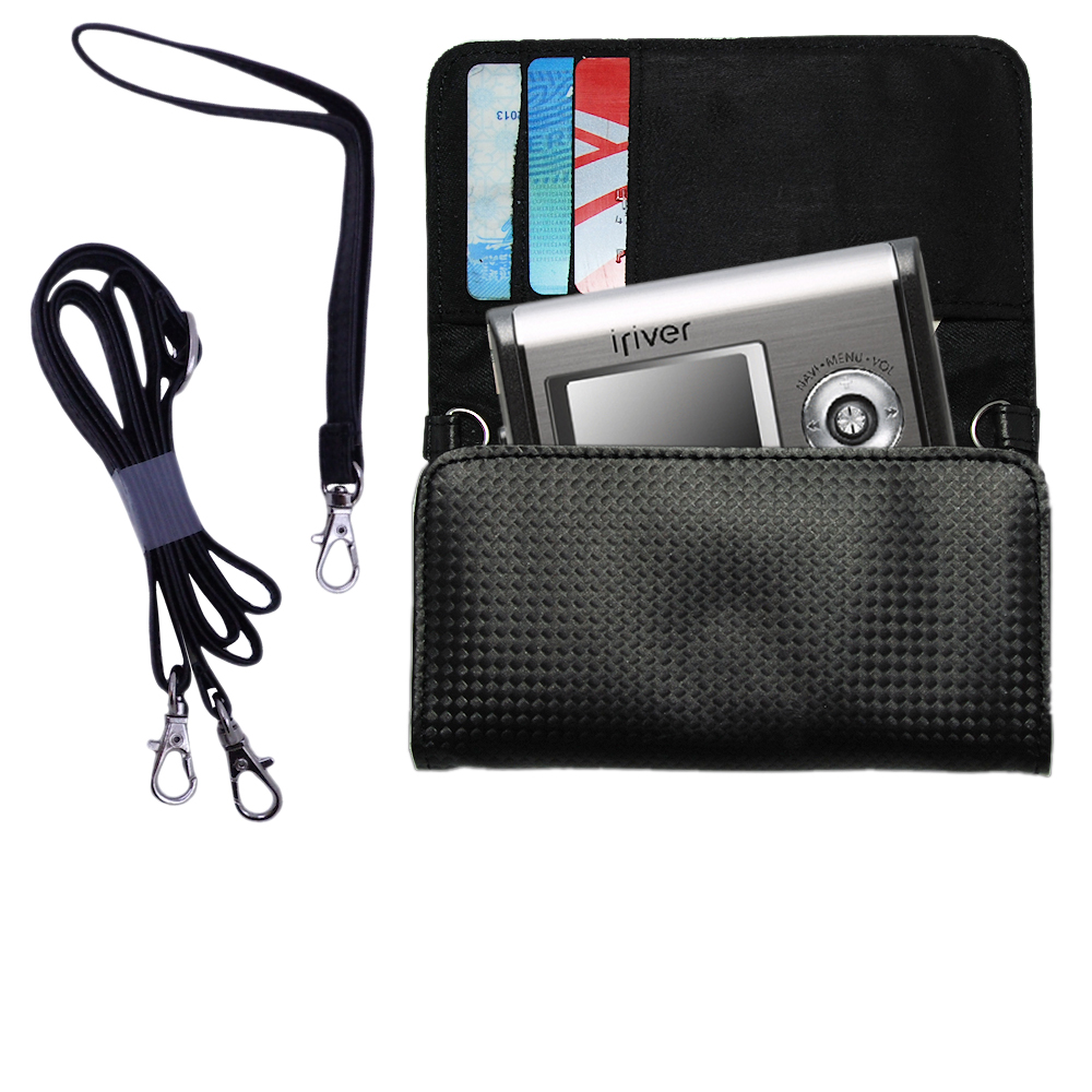 Purse Handbag Case for the iRiver iFP-590T / iFP 590T  - Color Options Blue Pink White Black and Red