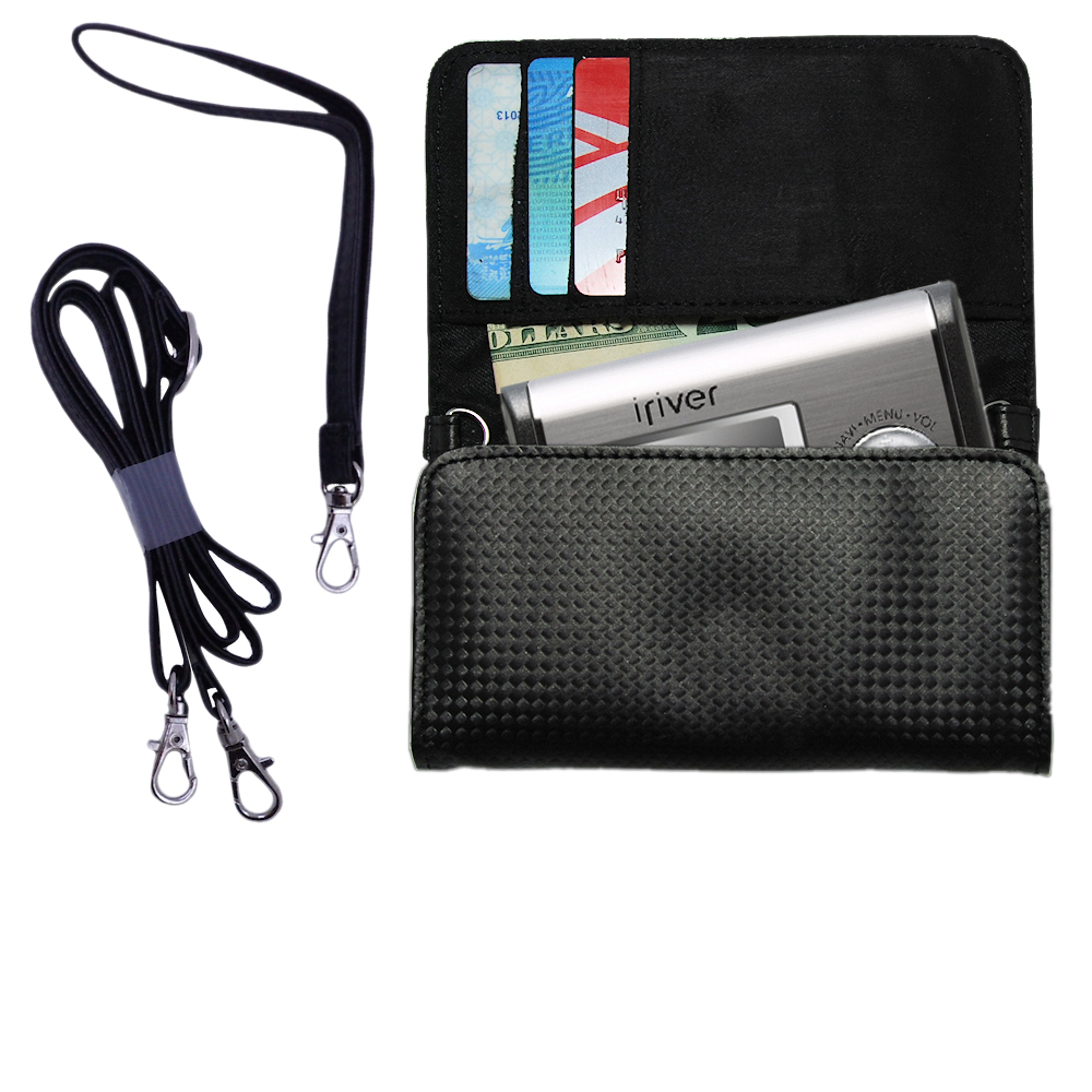 Purse Handbag Case for the iRiver iFP-599T / iFP 599T  - Color Options Blue Pink White Black and Red