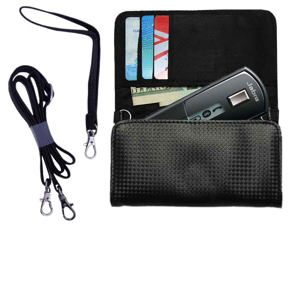 Purse Handbag Case for the Jabra BT4010  - Color Options Blue Pink White Black and Red