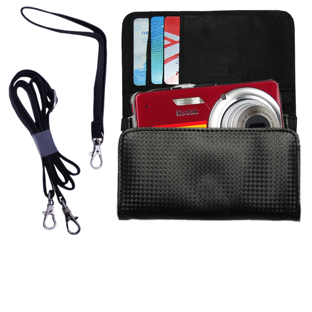 Purse Handbag Case for the Kodak EasyShare M340  - Color Options Blue Pink White Black and Red