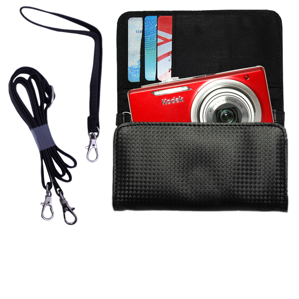 Purse Handbag Case for the Kodak EasyShare M380  - Color Options Blue Pink White Black and Red