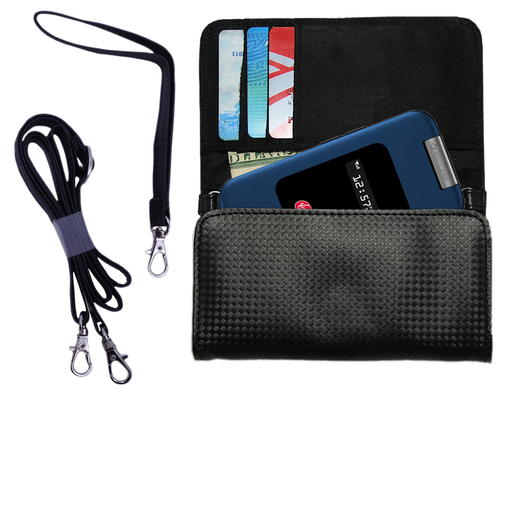 Purse Handbag Case for the Kyocera Adreno S2400  - Color Options Blue Pink White Black and Red