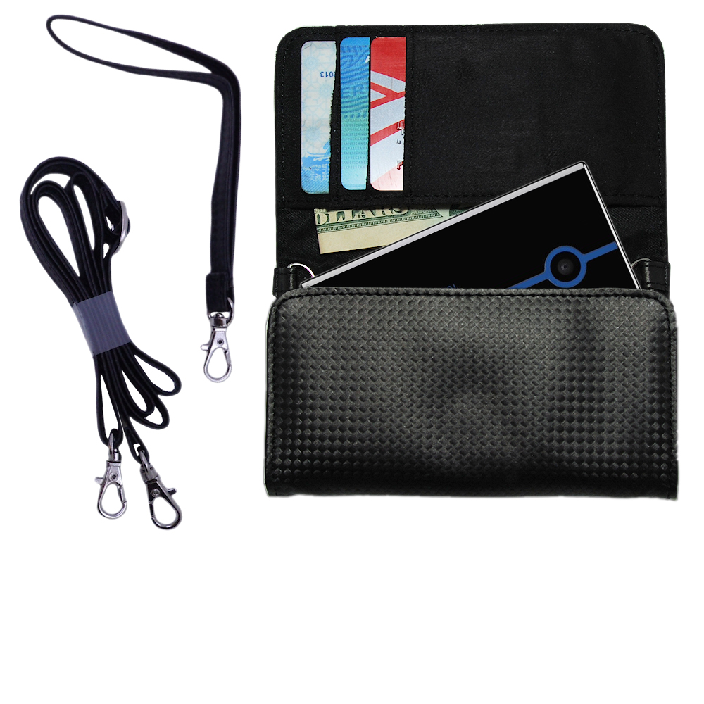 Purse Handbag Case for the Kyocera Neo E1100  - Color Options Blue Pink White Black and Red