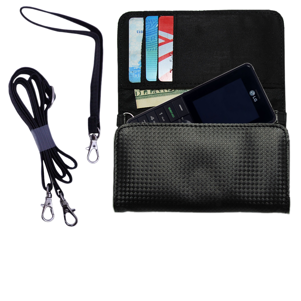 Purse Handbag Case for the LG KG320  - Color Options Blue Pink White Black and Red