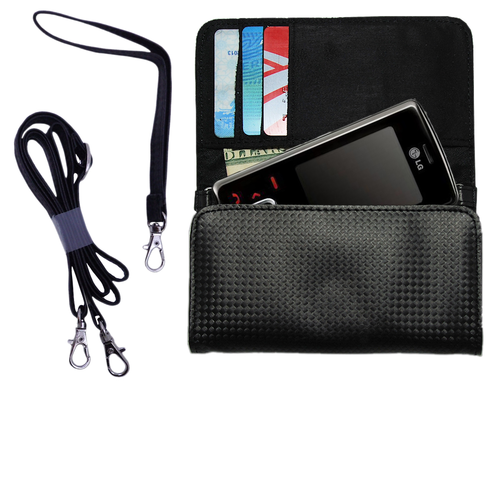 Purse Handbag Case for the LG KG800  - Color Options Blue Pink White Black and Red