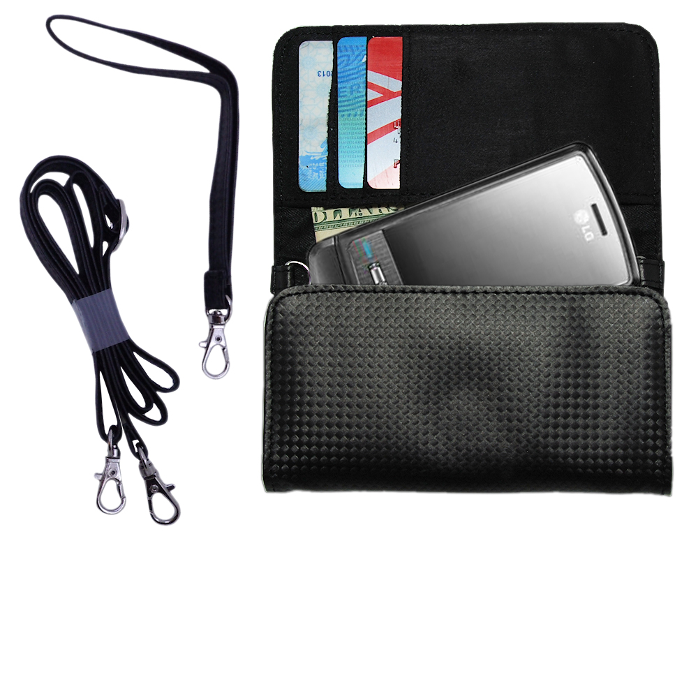 Purse Handbag Case for the LG KG970 Shine  - Color Options Blue Pink White Black and Red