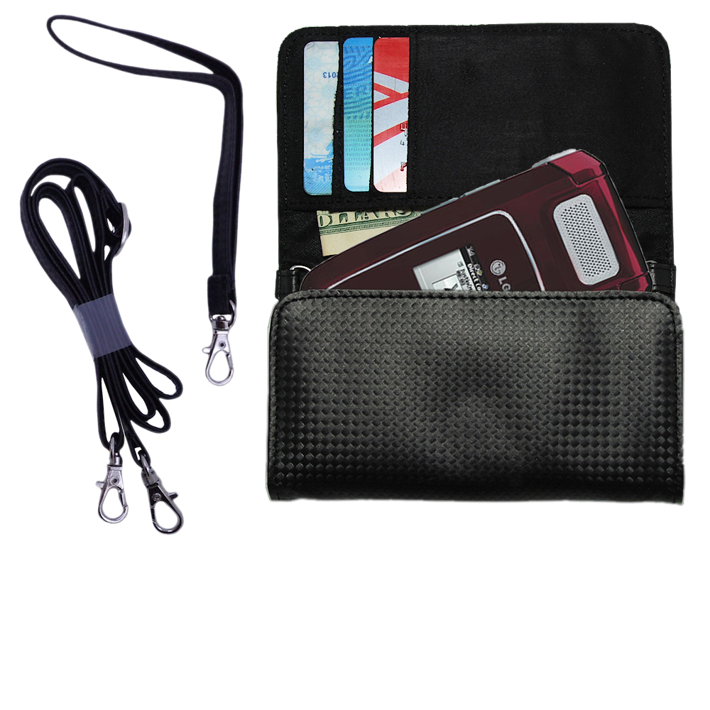 Purse Handbag Case for the LG LX400  - Color Options Blue Pink White Black and Red