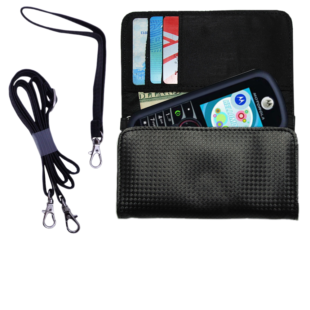 Purse Handbag Case for the Motorola C261  - Color Options Blue Pink White Black and Red
