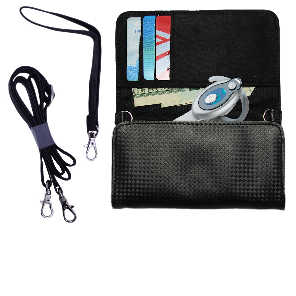 Purse Handbag Case for the Motorola HS810  - Color Options Blue Pink White Black and Red