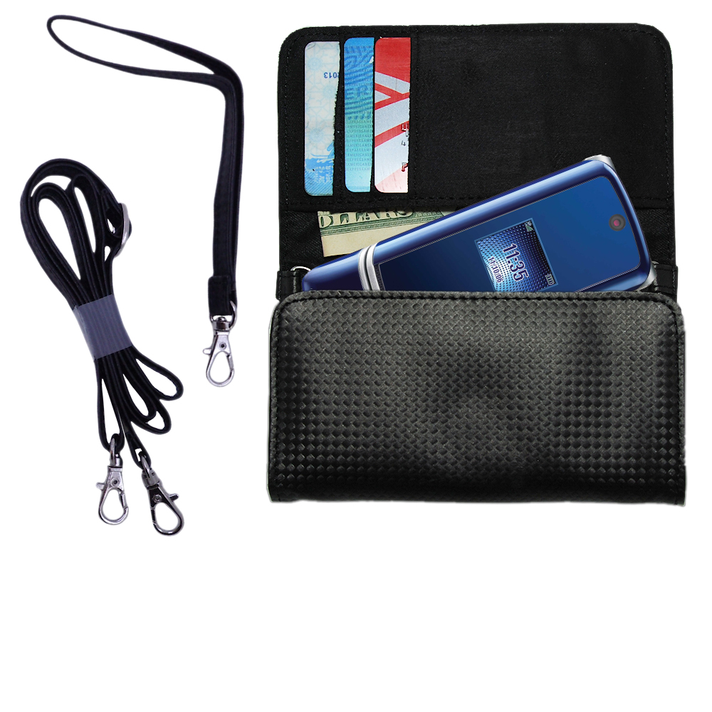 Purse Handbag Case for the Motorola KRZR K1  - Color Options Blue Pink White Black and Red