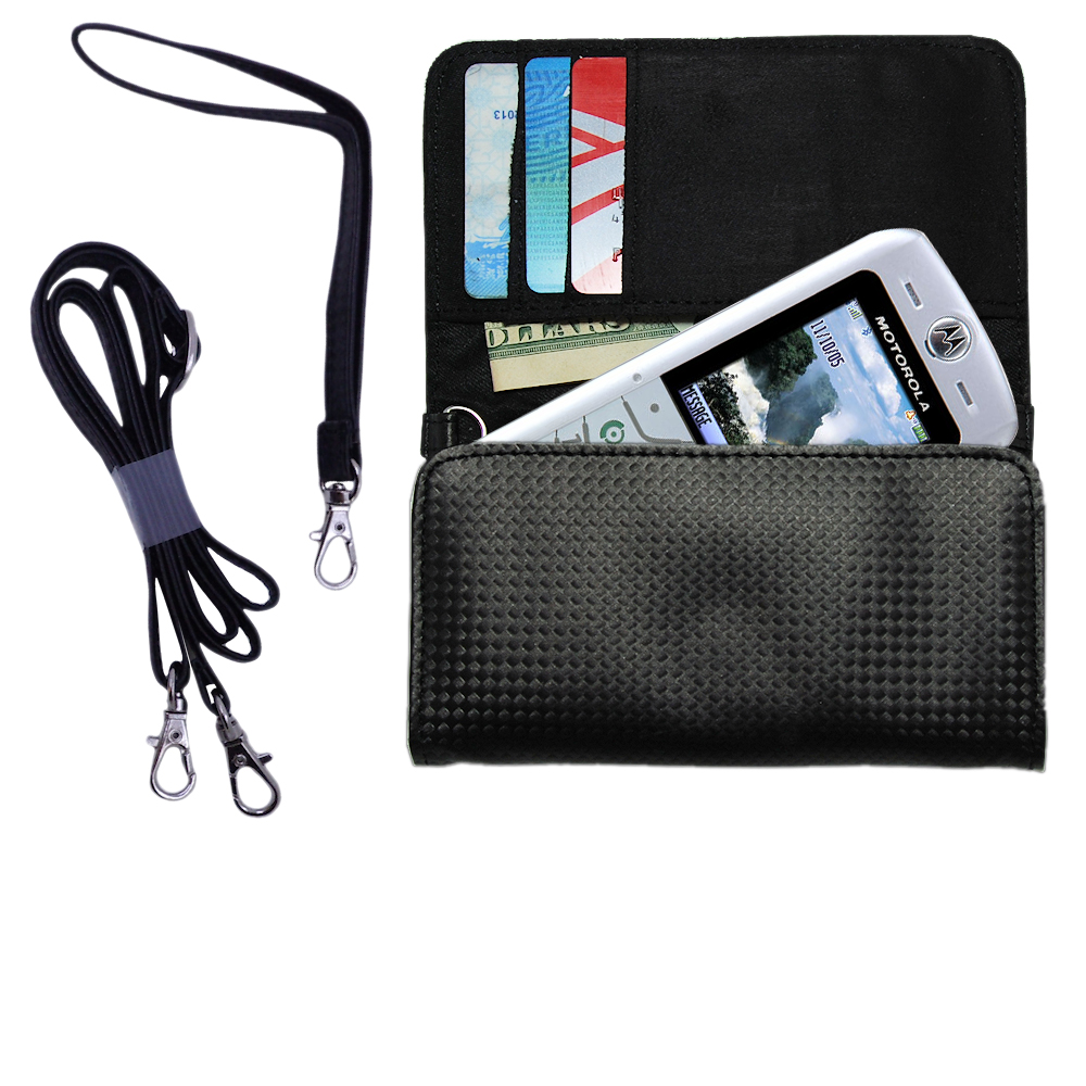 Purse Handbag Case for the Motorola L2 L6  - Color Options Blue Pink White Black and Red