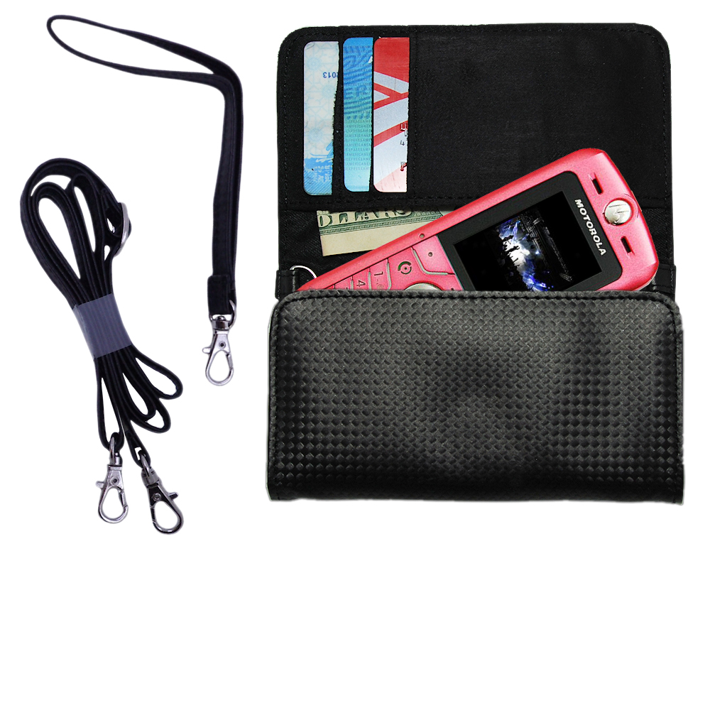 Purse Handbag Case for the Motorola L6  - Color Options Blue Pink White Black and Red