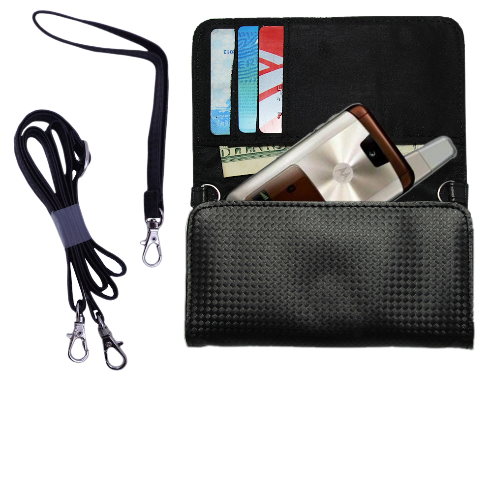 Purse Handbag Case for the Motorola MOTO i776  - Color Options Blue Pink White Black and Red
