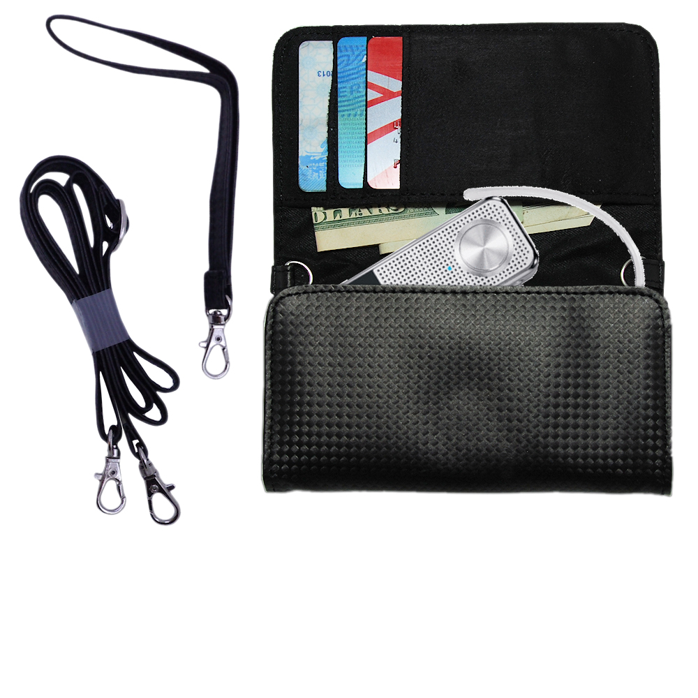Purse Handbag Case for the Motorola MOTOPURE H12 Cradle  - Color Options Blue Pink White Black and Red