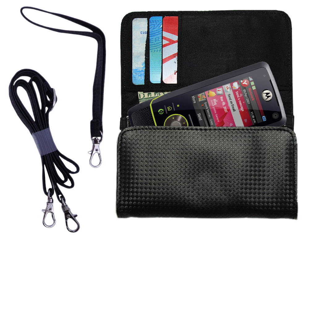 Purse Handbag Case for the Motorola MOTORIZR Z8  - Color Options Blue Pink White Black and Red