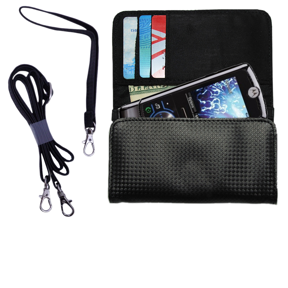 Purse Handbag Case for the Motorola ROKR Z6  - Color Options Blue Pink White Black and Red