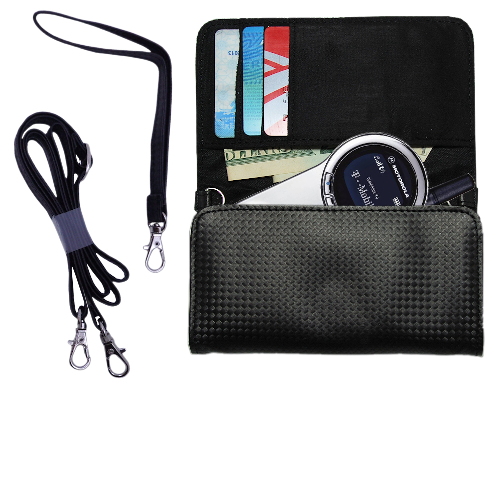 Purse Handbag Case for the Motorola V70  - Color Options Blue Pink White Black and Red