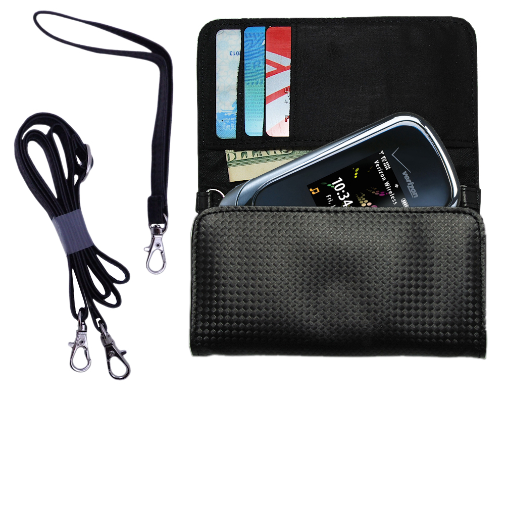 Purse Handbag Case for the Motorola VU30  - Color Options Blue Pink White Black and Red