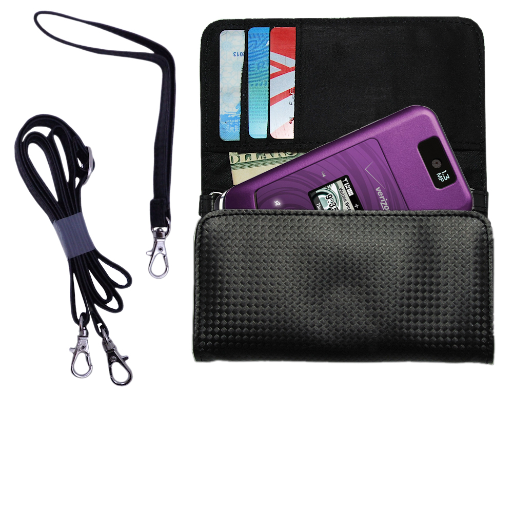 Purse Handbag Case for the Motorola W755  - Color Options Blue Pink White Black and Red