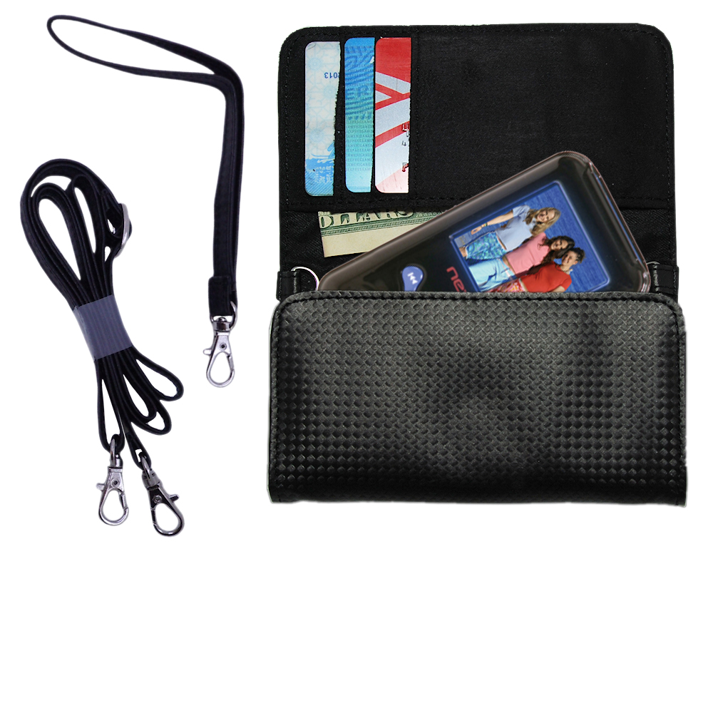 Purse Handbag Case for the Nextar MA715 with both a hand and shoulder loop - Color Options Blue Pink White Black and Red