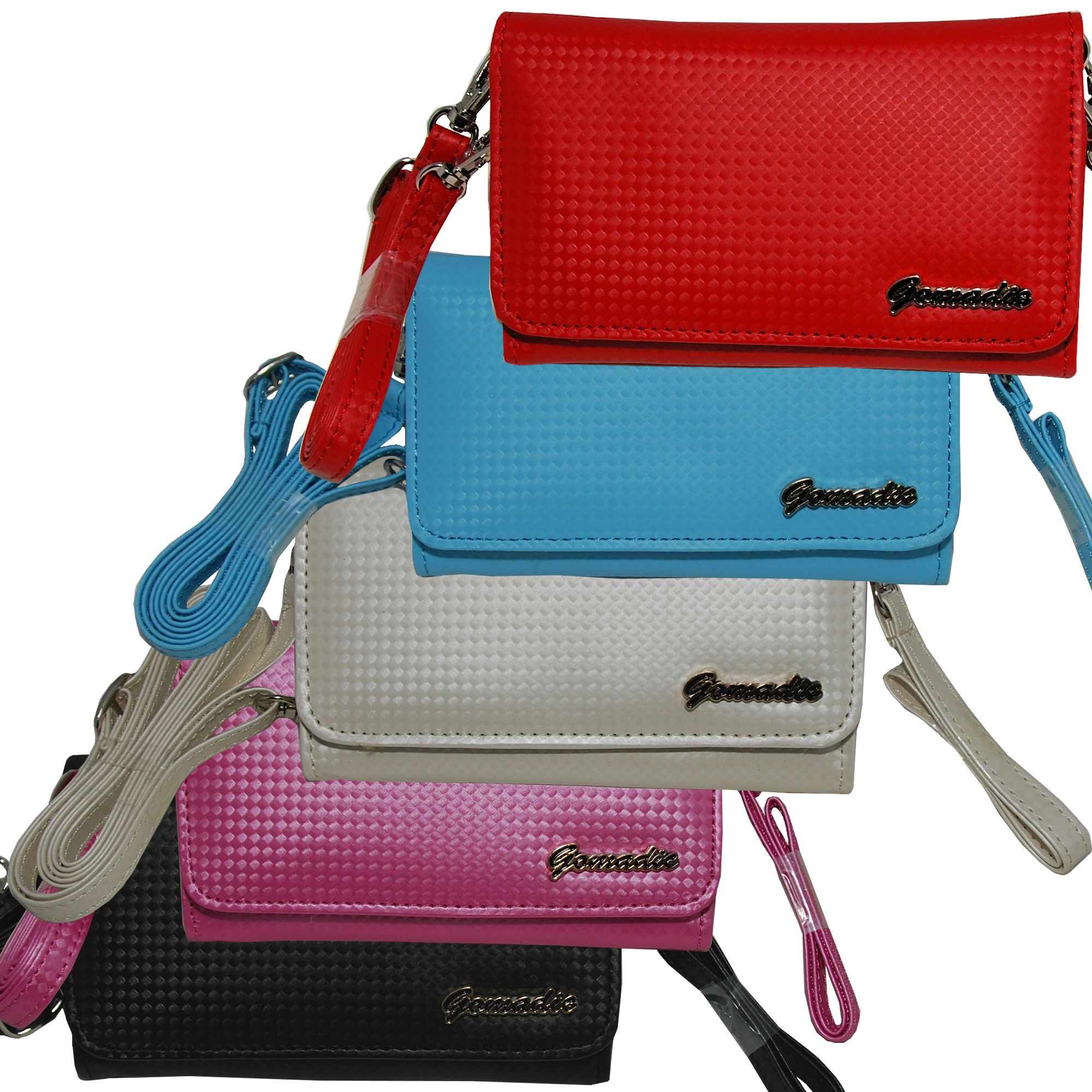 Purse Handbag Case for the Nokia 1208  - Color Options Blue Pink White Black and Red