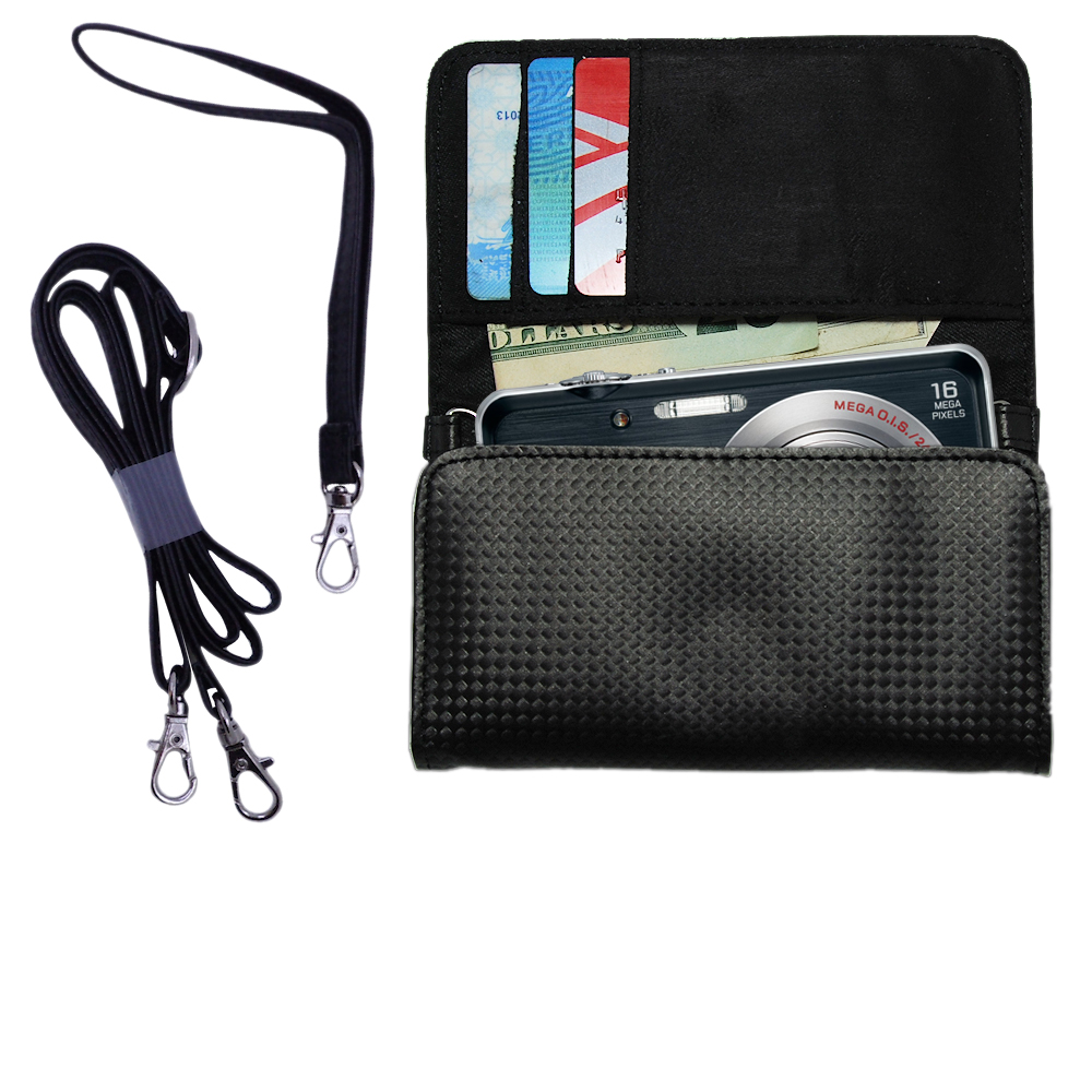 Purse Handbag Case for the Panasonic Lumix DMC-FH8K  - Color Options Blue Pink White Black and Red
