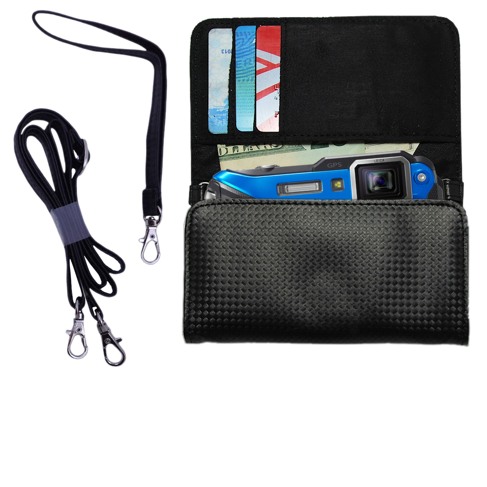 Purse Handbag Case for the Panasonic Lumix DMC-FT25  - Color Options Blue Pink White Black and Red