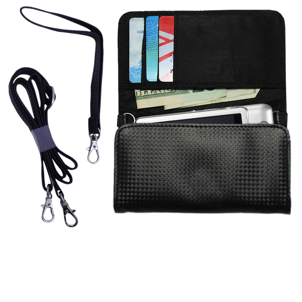 Purse Handbag Case for the Panasonic Lumix DMC-SZ1S  - Color Options Blue Pink White Black and Red