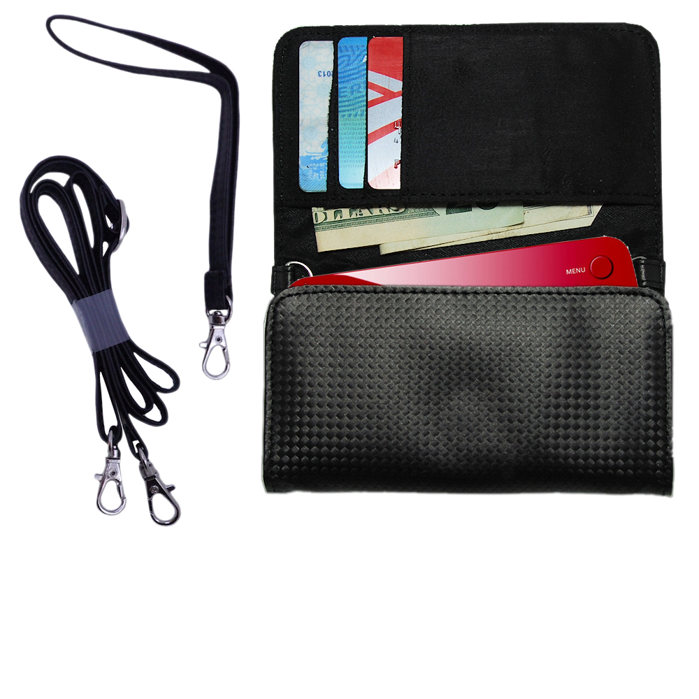 Purse Handbag Case for the Philips GoGear SA6086/37  - Color Options Blue Pink White Black and Red