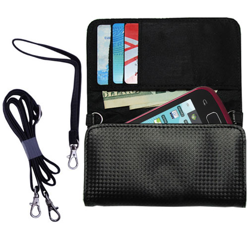 Purse Handbag Case for the Samsung Repp / SCH-R680  - Color Options Blue Pink White Black and Red